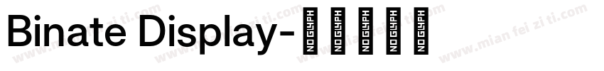 Binate Display字体转换